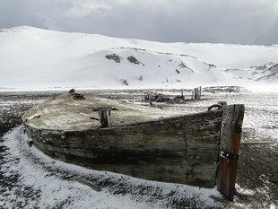 Whalers Bay Old Boat Deception Island Antarctica